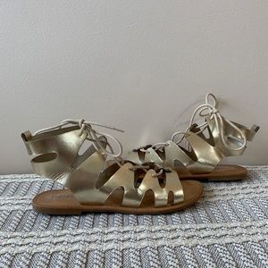 Indigo rd. Gold Gladiator Sandals